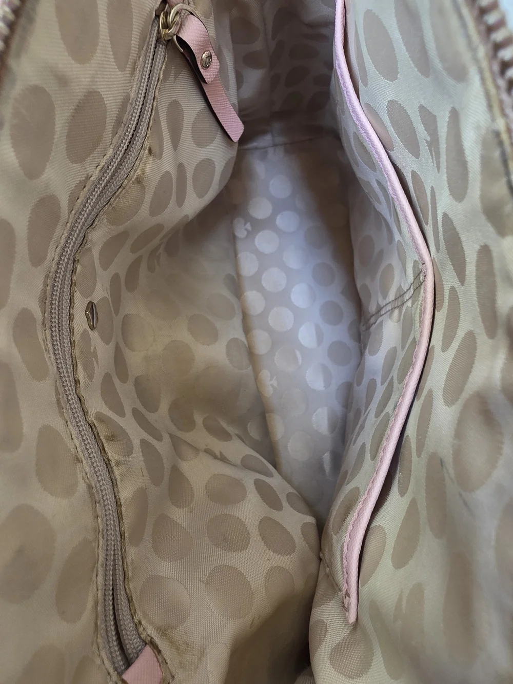 kate spade Pink Leather Satchel with Gold Hardware